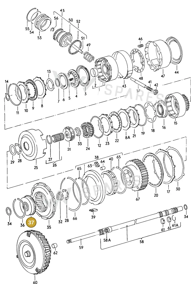 087323373 — Audi Coupe (1981-1987) diagram 008052000, position 37
