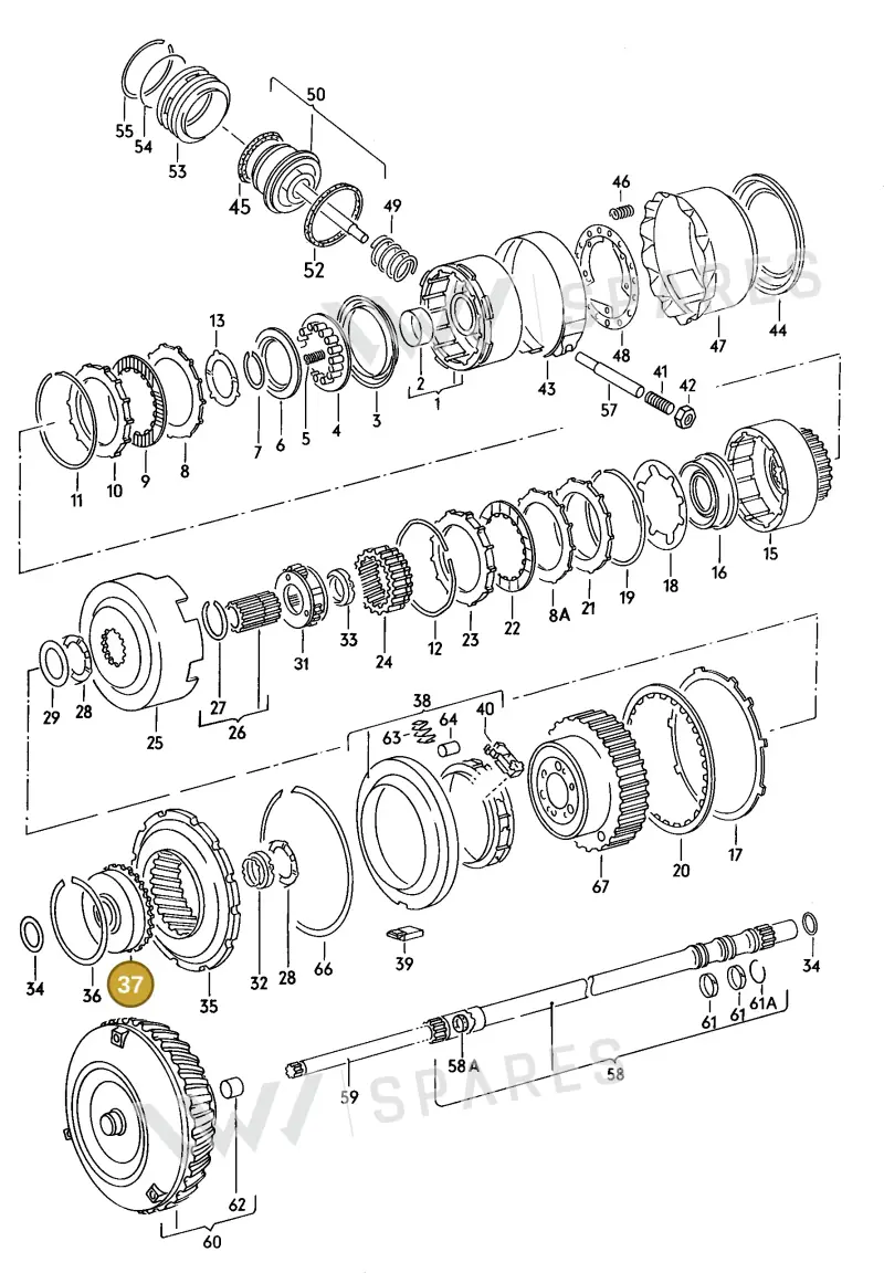 087323373 — Audi COUPE/2           88 (1987-1987) diagram 072052100, position 37