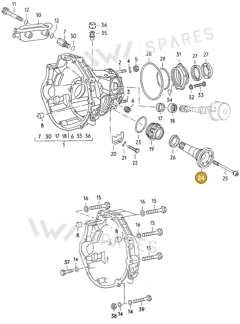 087409355 — Audi 4000 S (1984-1987) diagram 015053100, position 24