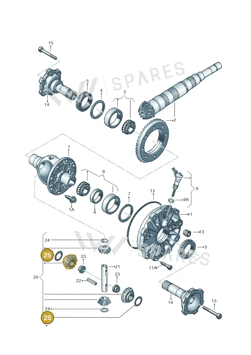 088409249B — Audi A4/S4 Cabrio./qu. (2002-2006) diagram 118409250, position 25
