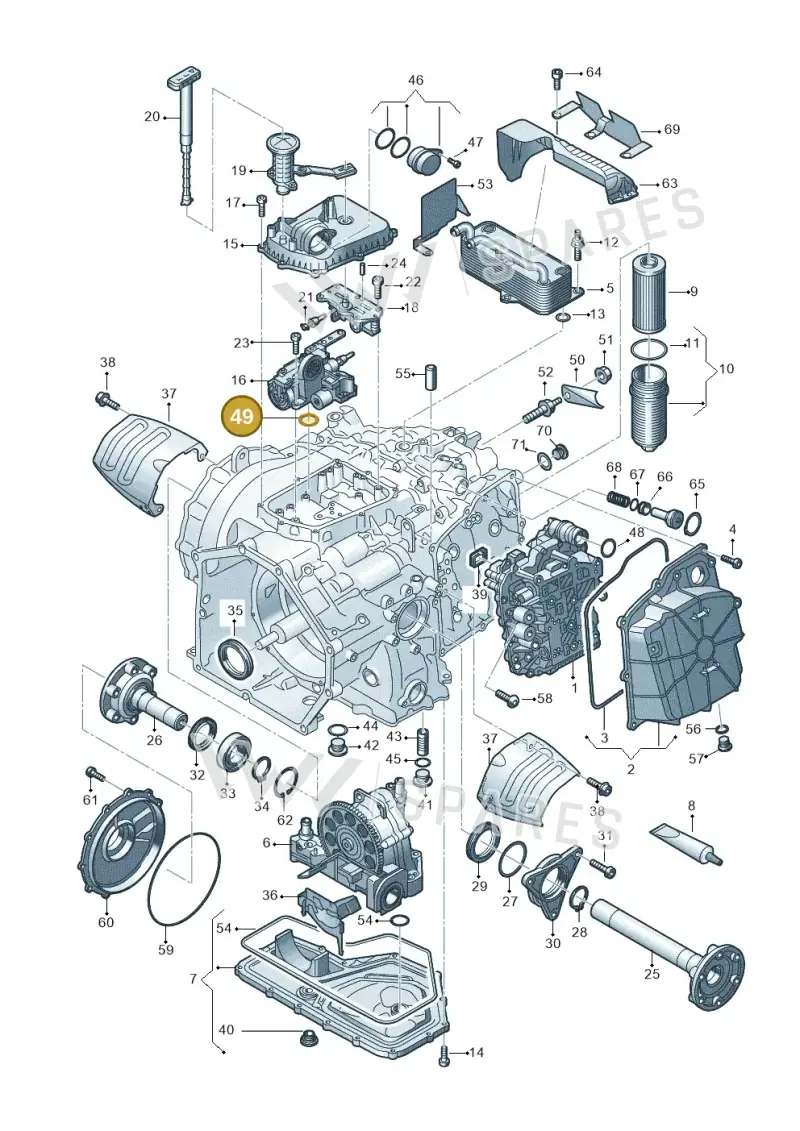 089409069 — Audi R8 Spyder (2015-2024) diagram 872325500, position 49