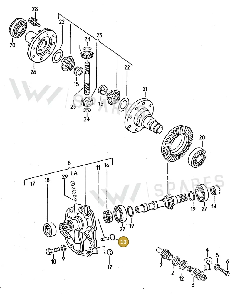 089409637A — Audi 80/90 (1989-1991) diagram 071052000, position 13