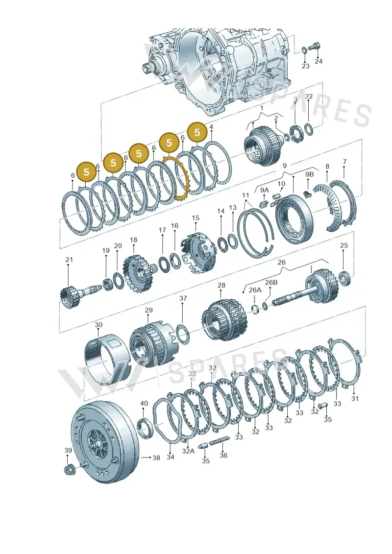 095323227A — Audi A3/S3/QUATTRO (1996-2000) diagram 162323500, position 5