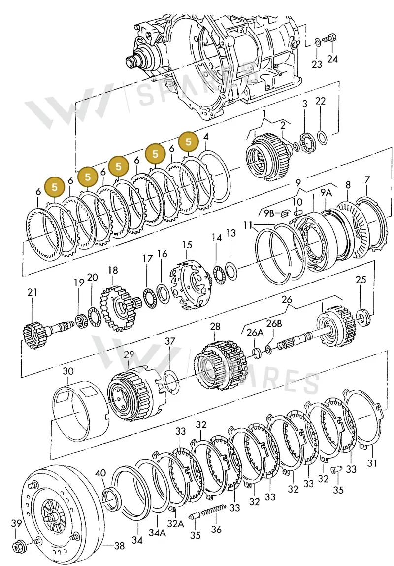 095323227A — Audi A6/Avant (1997-2001) diagram 186323500, position 5