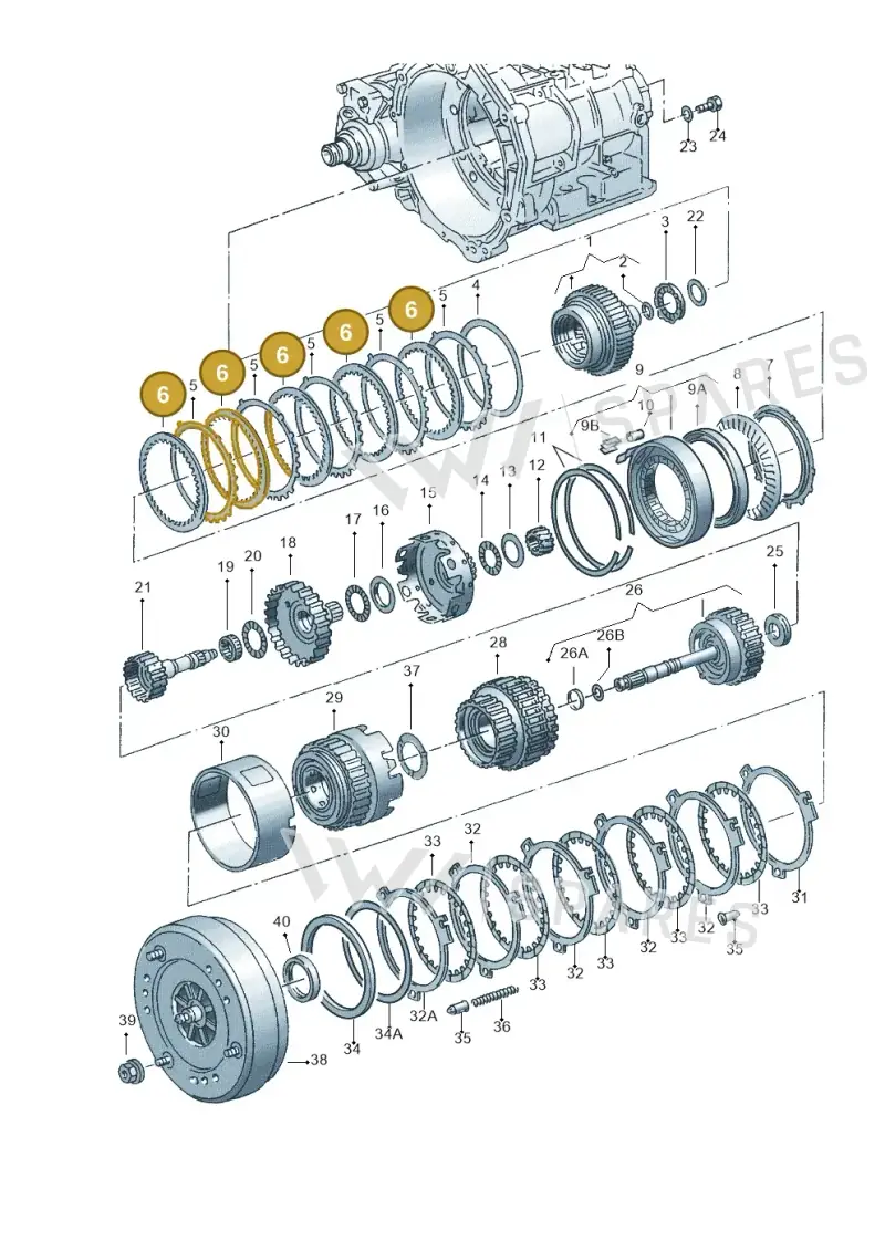 095323231C — Audi A3/S3/QUATTRO (2000-2003) diagram 220323500, position 6