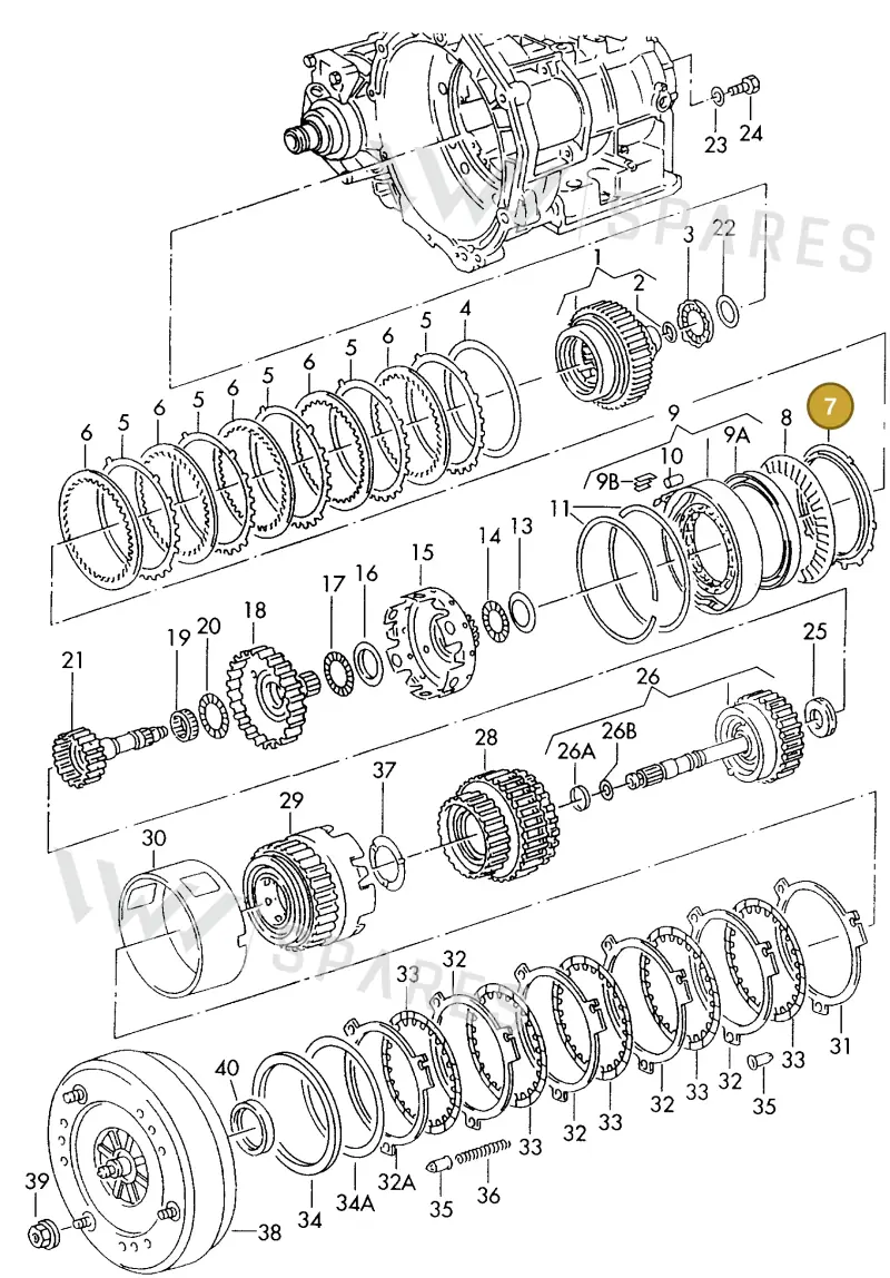 095323297D — Audi A6/Avant (1997-2001) diagram 186323500, position 7