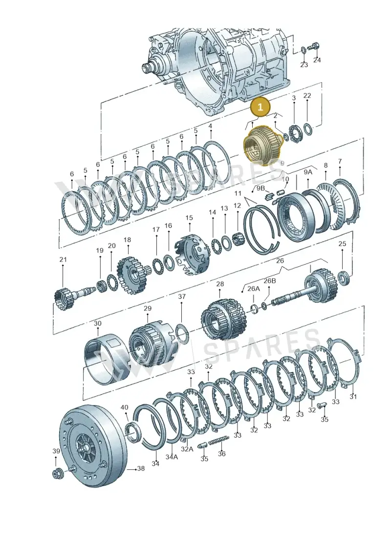 095323301Q — Audi A3/S3/QUATTRO (2000-2003) diagram 220323500, position 1