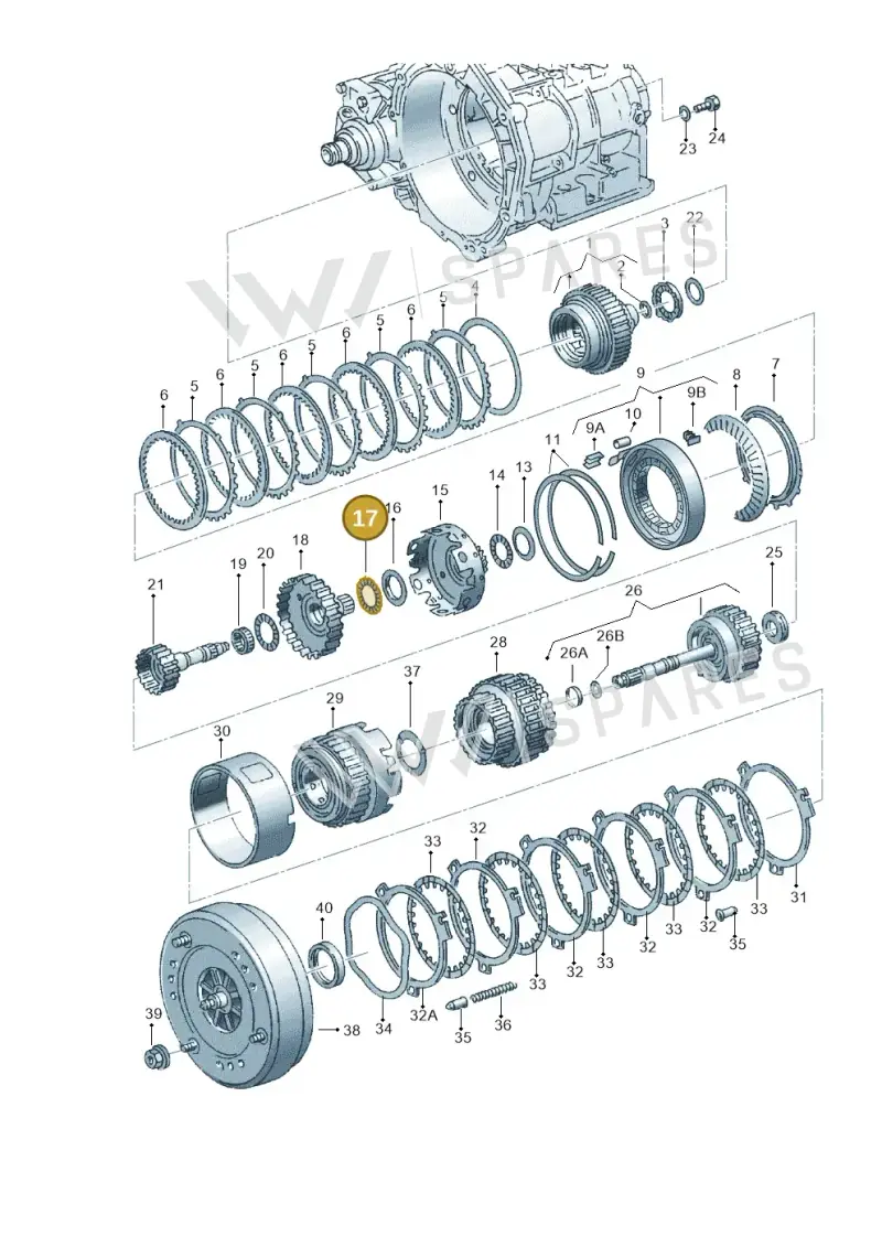 095323708 — Audi A3/S3/QUATTRO (1996-2000) diagram 162323500, position 17