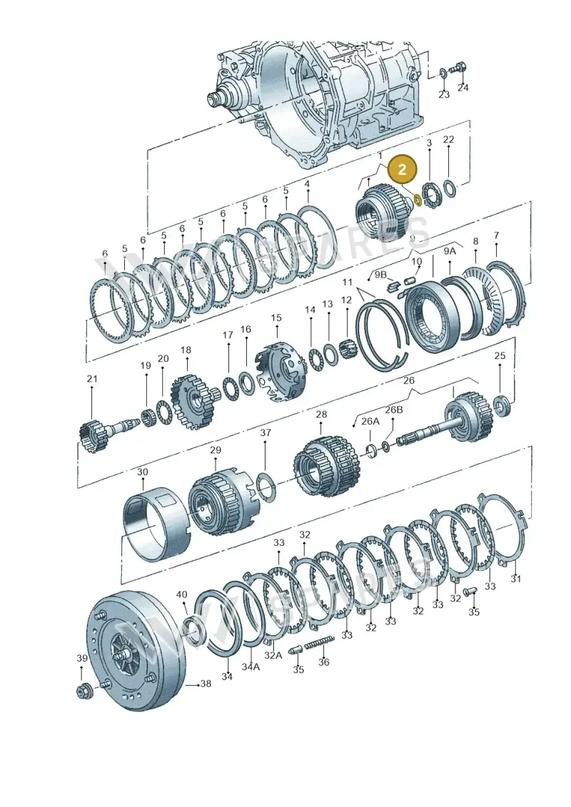 095323737 — Audi A3/S3/QUATTRO (2000-2003) diagram 220323500, position 2