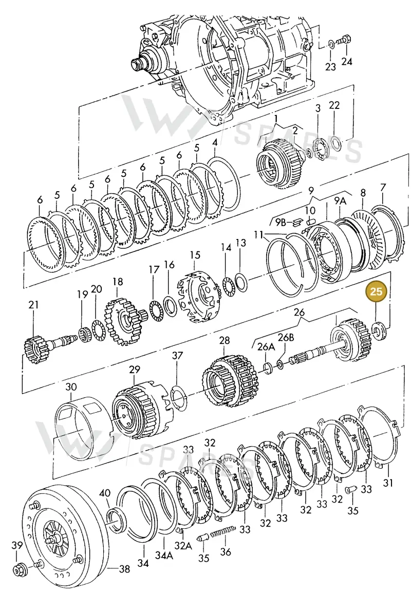 095323919B — Audi A6/Avant (1997-2001) diagram 186323500, position 25