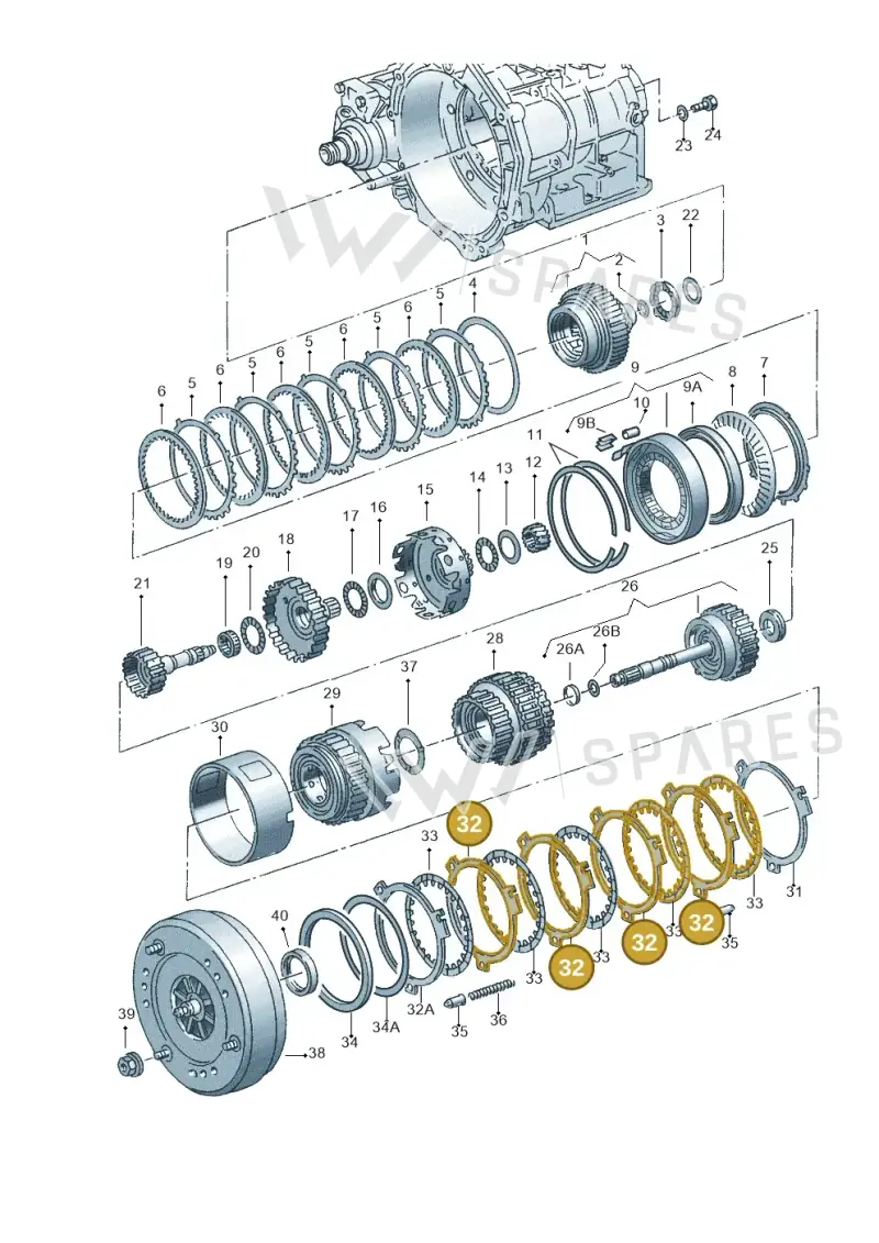 097323463 — Audi A3/S3/QUATTRO (2000-2003) diagram 220323500, position 32