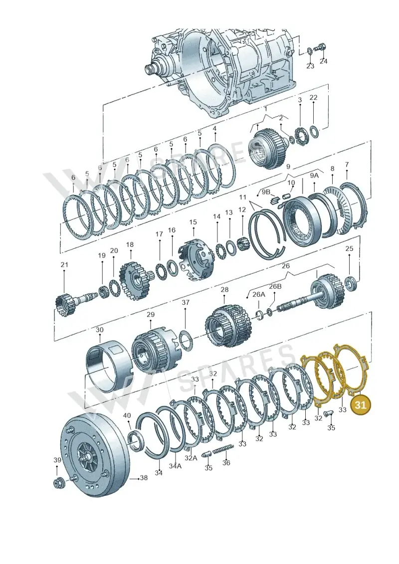 097323463C — Audi A3/S3/QUATTRO (2000-2003) diagram 220323500, position 31