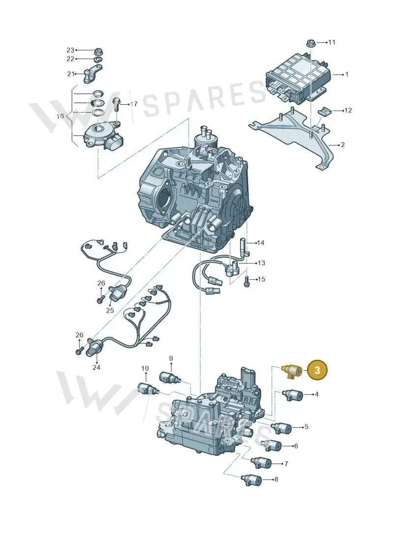 09A927331 — Audi A3/S3/Sportb./qu. 08 (2007-) diagram 278927600, position 3