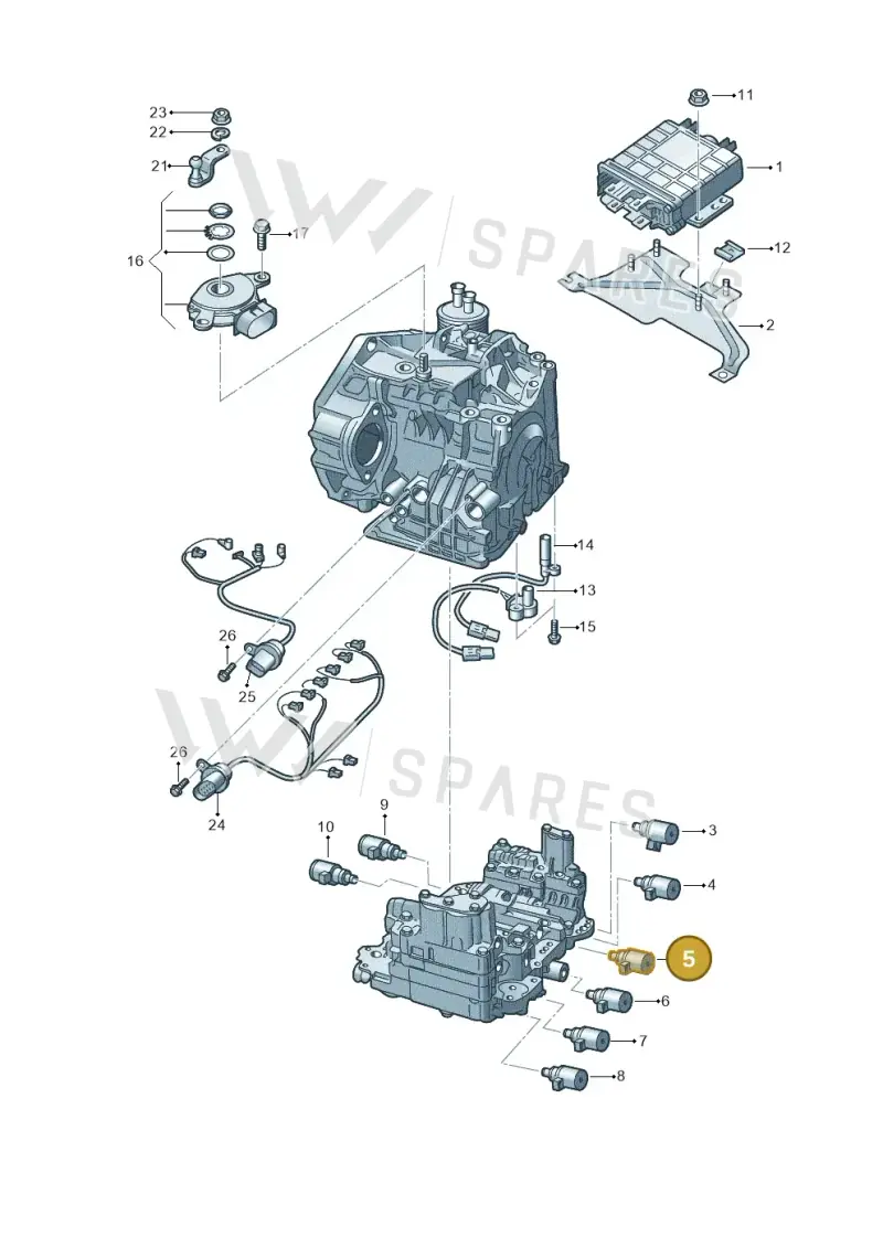 09A927331B — Audi A3/S3/Sportb./qu. 08 (2007-) diagram 278927600, position 5