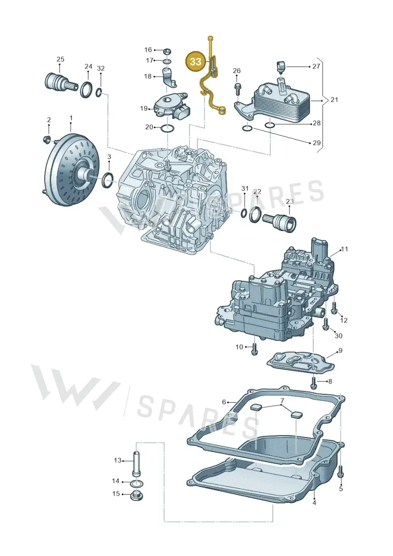 09G301472S — Audi A3 Limousine 2.0 (2015-2016) diagram 890321530, position 33