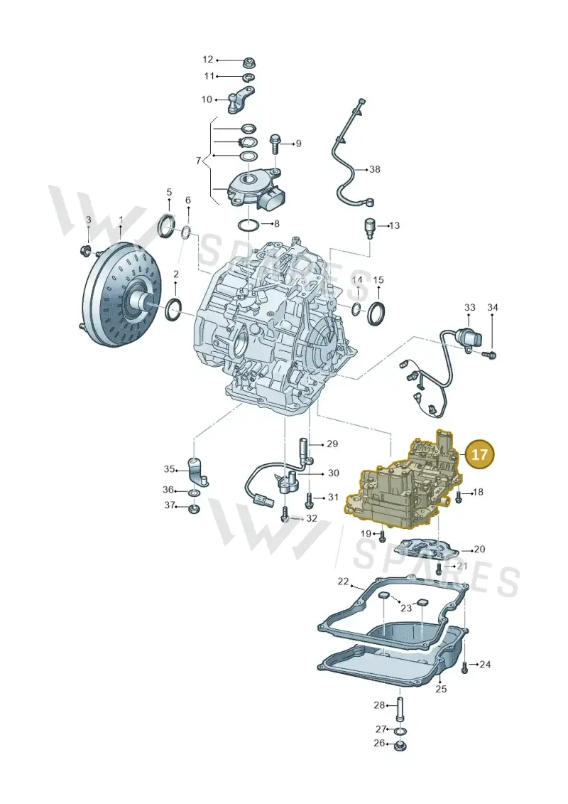 09P325039 — Audi Q3 quattro (2018-2019) diagram 829321500, position 17