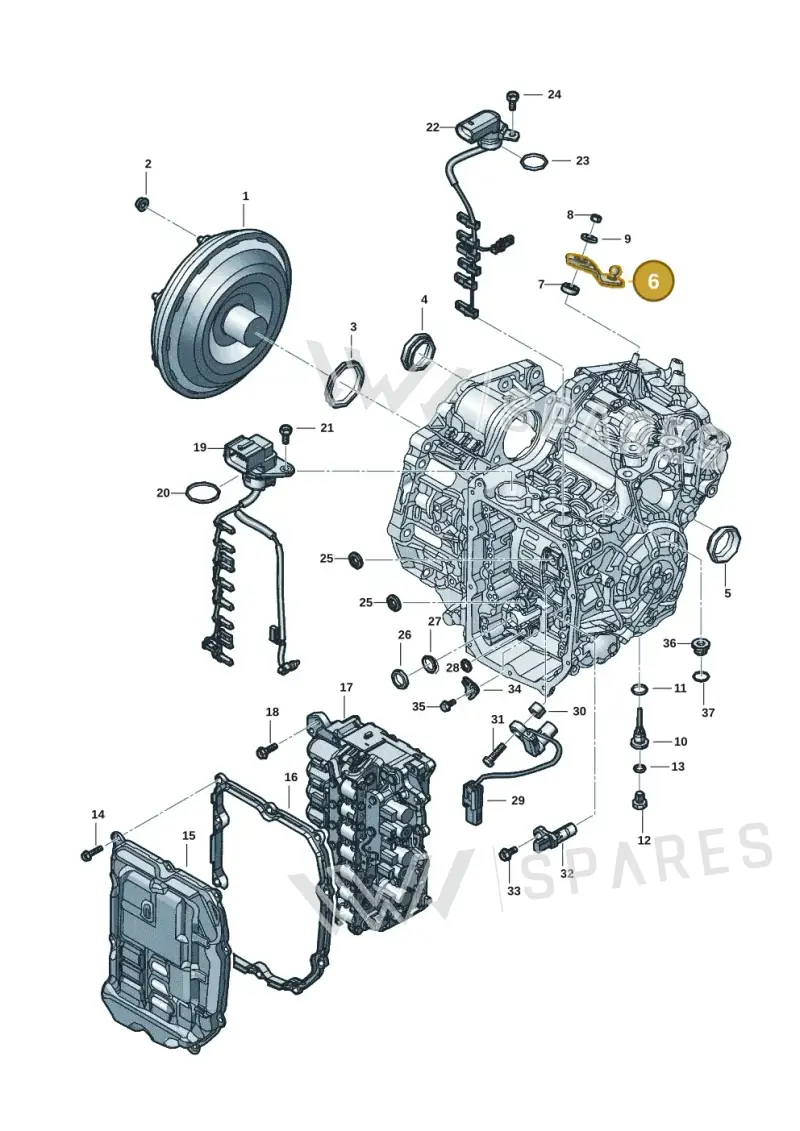 09S321171 — Audi A3 Sportback (2019-2021) diagram 5h0300270, position 6