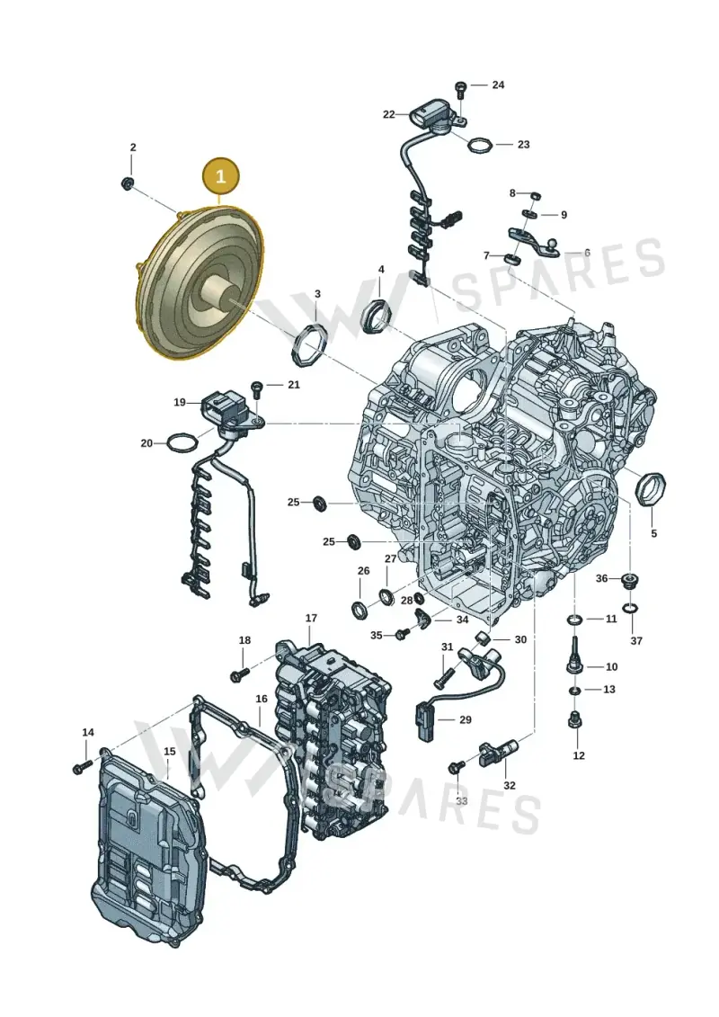 09S323571 — Audi A3 Sportback (2019-2021) diagram 5h0300270, position 1