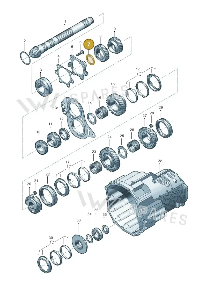 0A2323731D — Audi A6 2.7 TDI (2008-2011) diagram 448311500, position 7