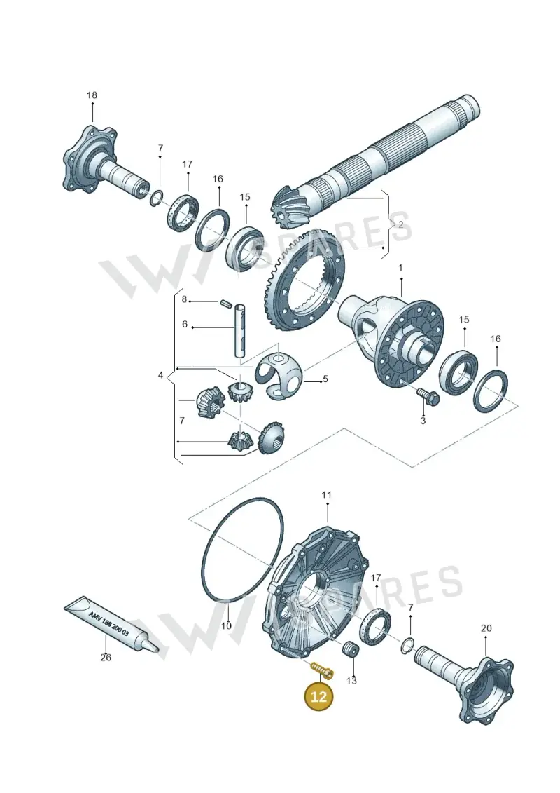 0A2326117A — Audi A6 2.7 TDI (2008-2011) diagram 454409400, position 12