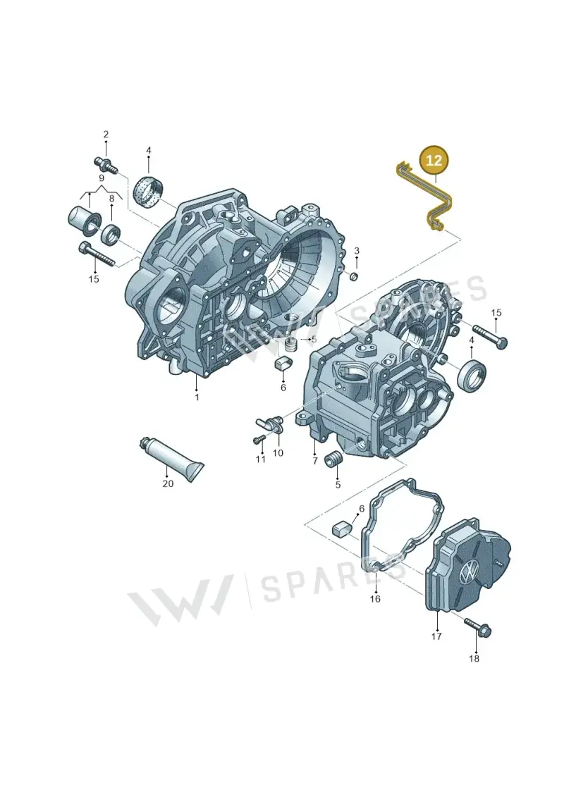0A4301134A — Audi A3 Sportback (2016-2020) diagram 656301370, position 12