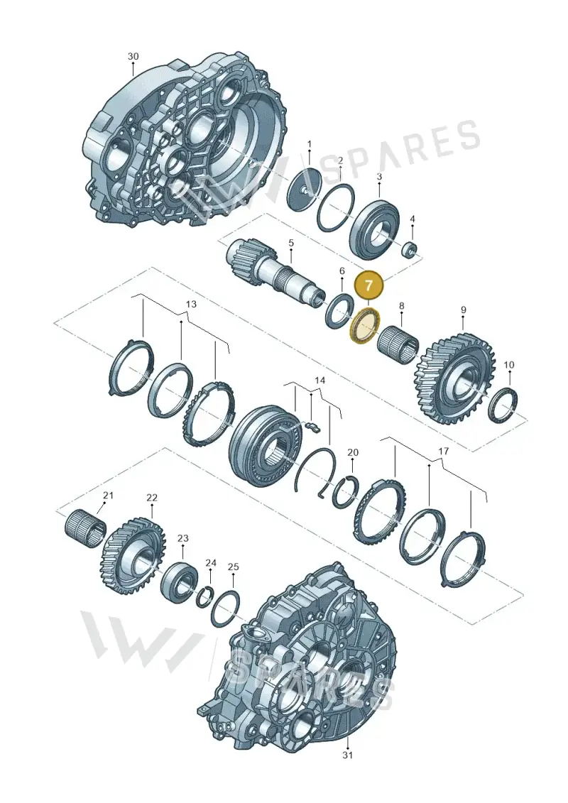 0A5311985C — Audi Q3 2.0 TDI (2014-2019) diagram 861311260, position 7