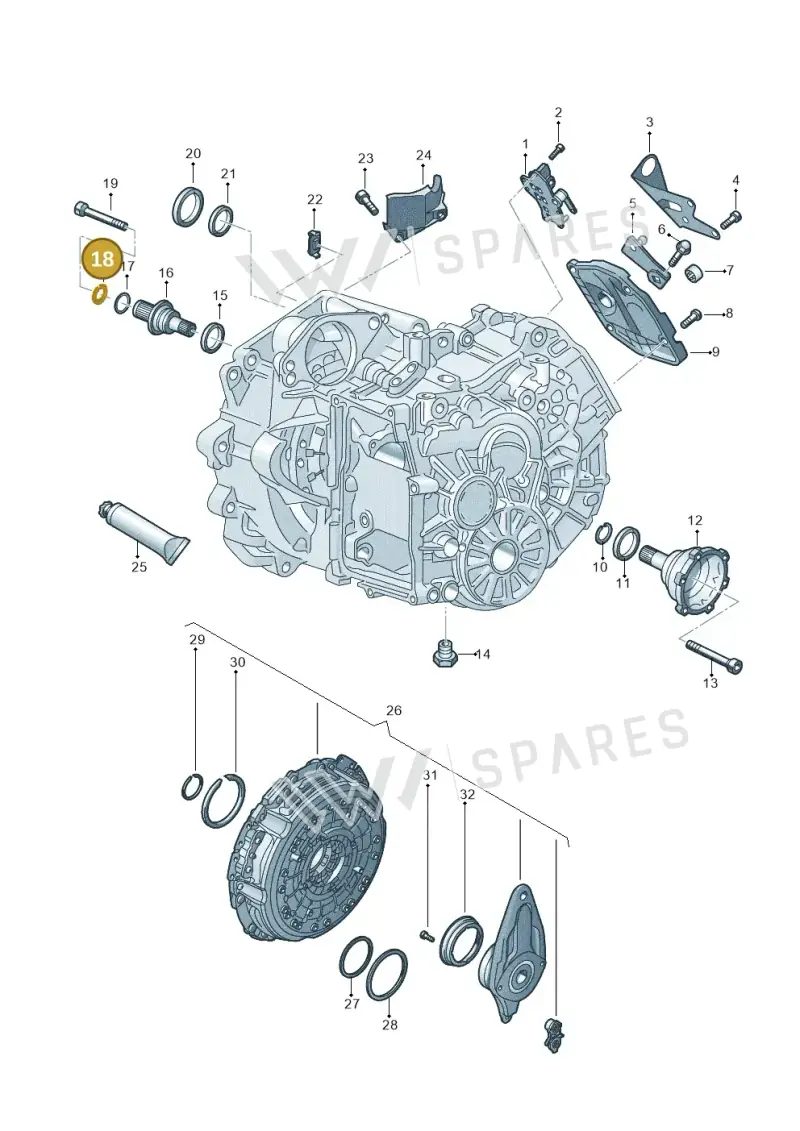 0A5409413D — Audi A3 Sportback (2019-2021) diagram 596300150, position 18