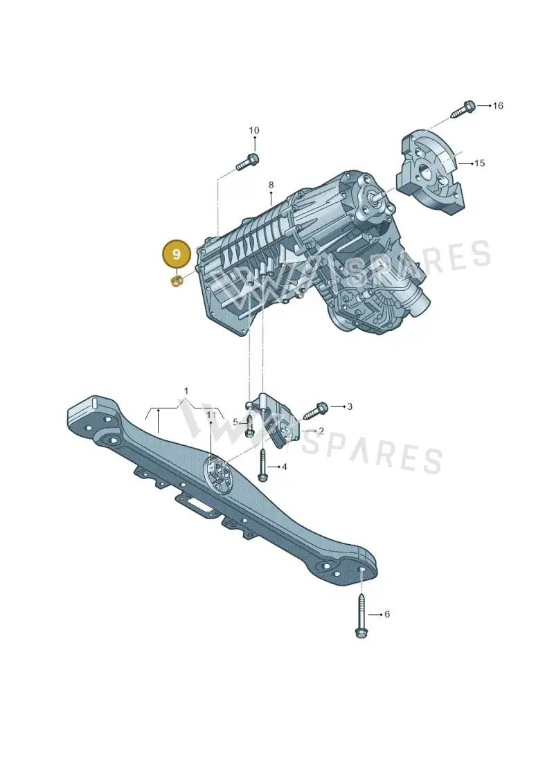0AD341139A — Audi Q7                07> (2006-) diagram 274341450, position 9