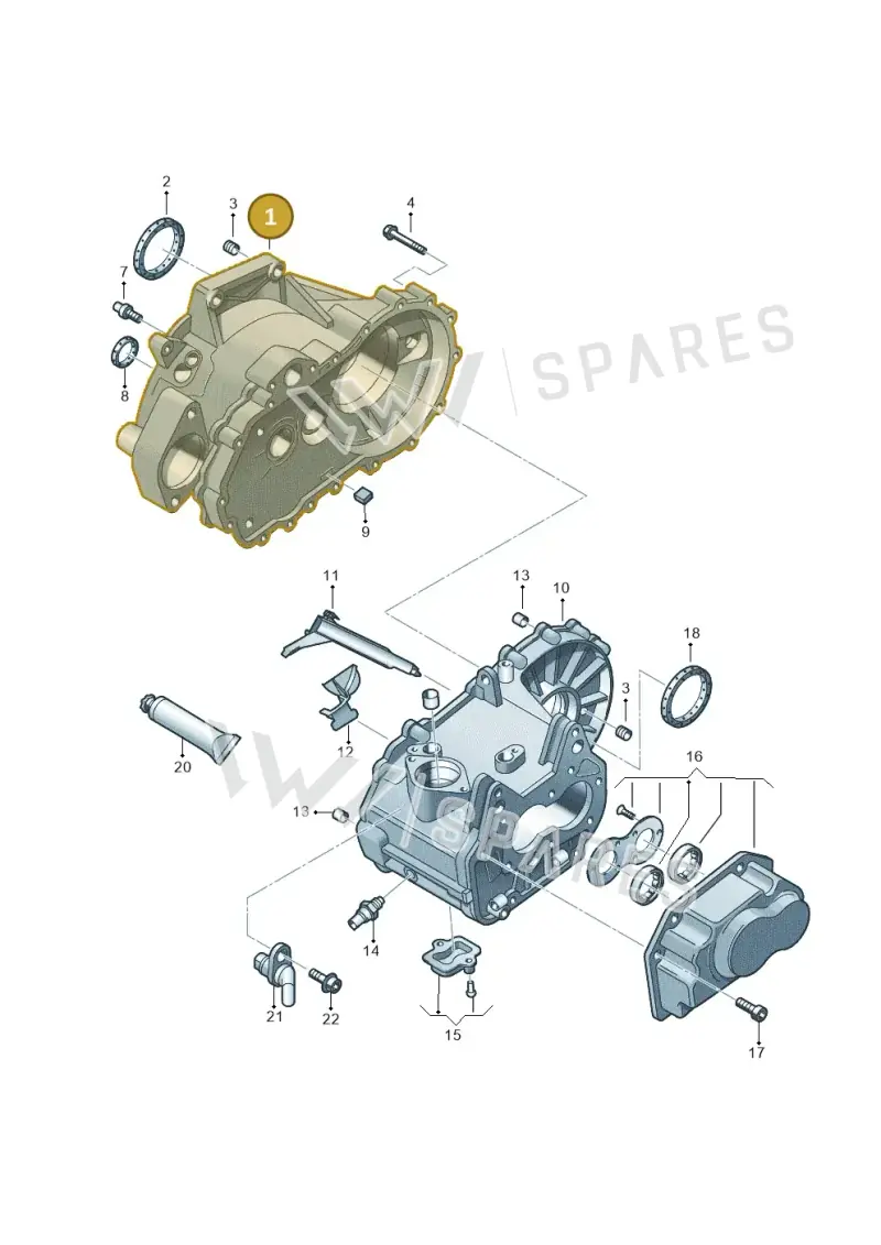 0AJ301107H — Audi A1 sportback 1.0 (2018-) diagram 746301400, position 1