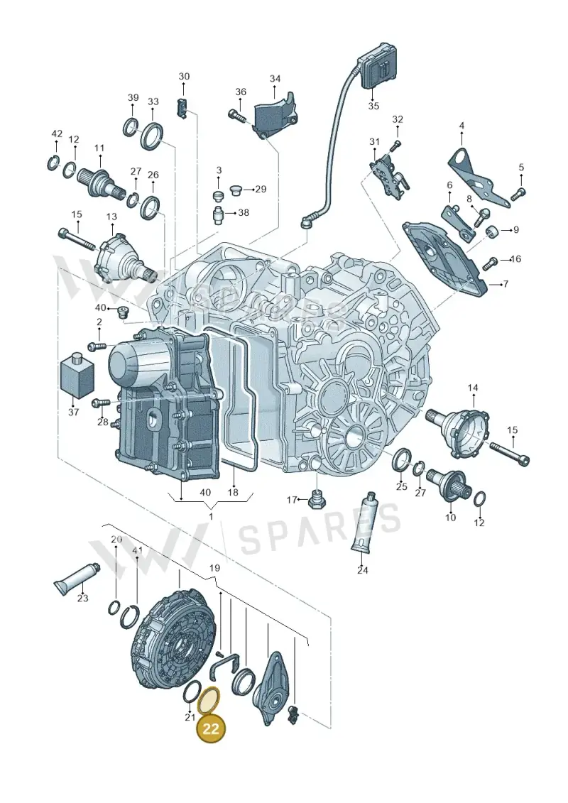 0AM141383B — Audi A1 sportback 1.0 (2018-) diagram 592321500, position 22