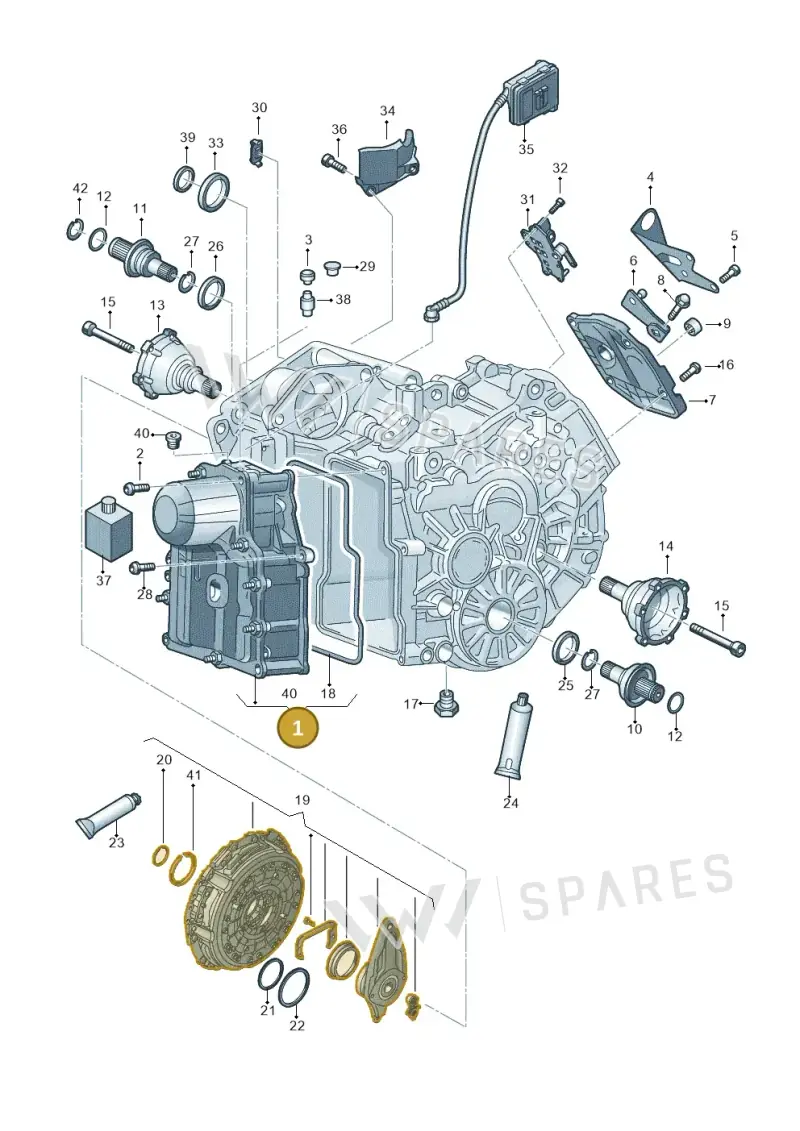 0AM325025KZ76 — Audi Q2 2.0 TDI (2016-2018) diagram 592321500, position 1