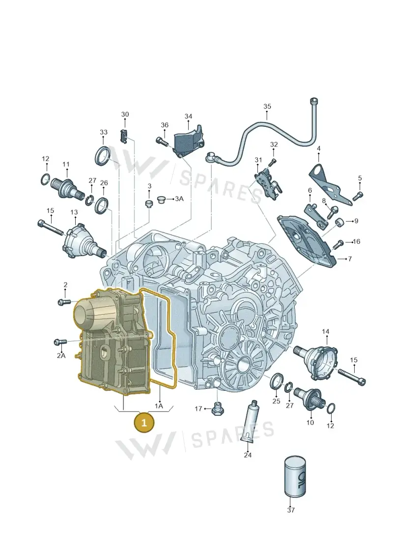 0AM325025KZ90 — Audi TTS Coupe 2.0 (2014-2023) diagram 850321620, position 1