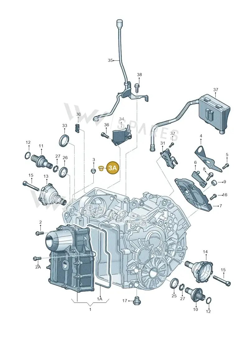 0AM325120A — Audi A1 Sportback (2014-2018) diagram 708321620, position 3A