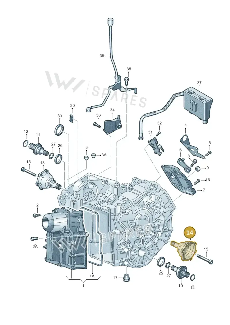 0AM409343C — Audi A1 Sportback (2014-2018) diagram 708321620, position 14