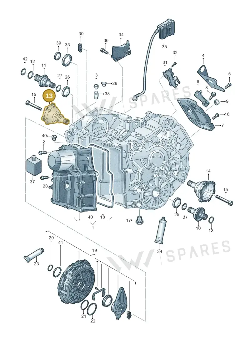 0AM409344B — Audi A3 Sportback (2016-2020) diagram 592321500, position 13