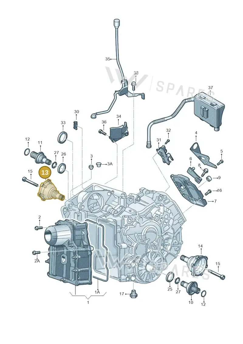 0AM409344B — Audi A1 Sportback (2014-2018) diagram 708321620, position 13