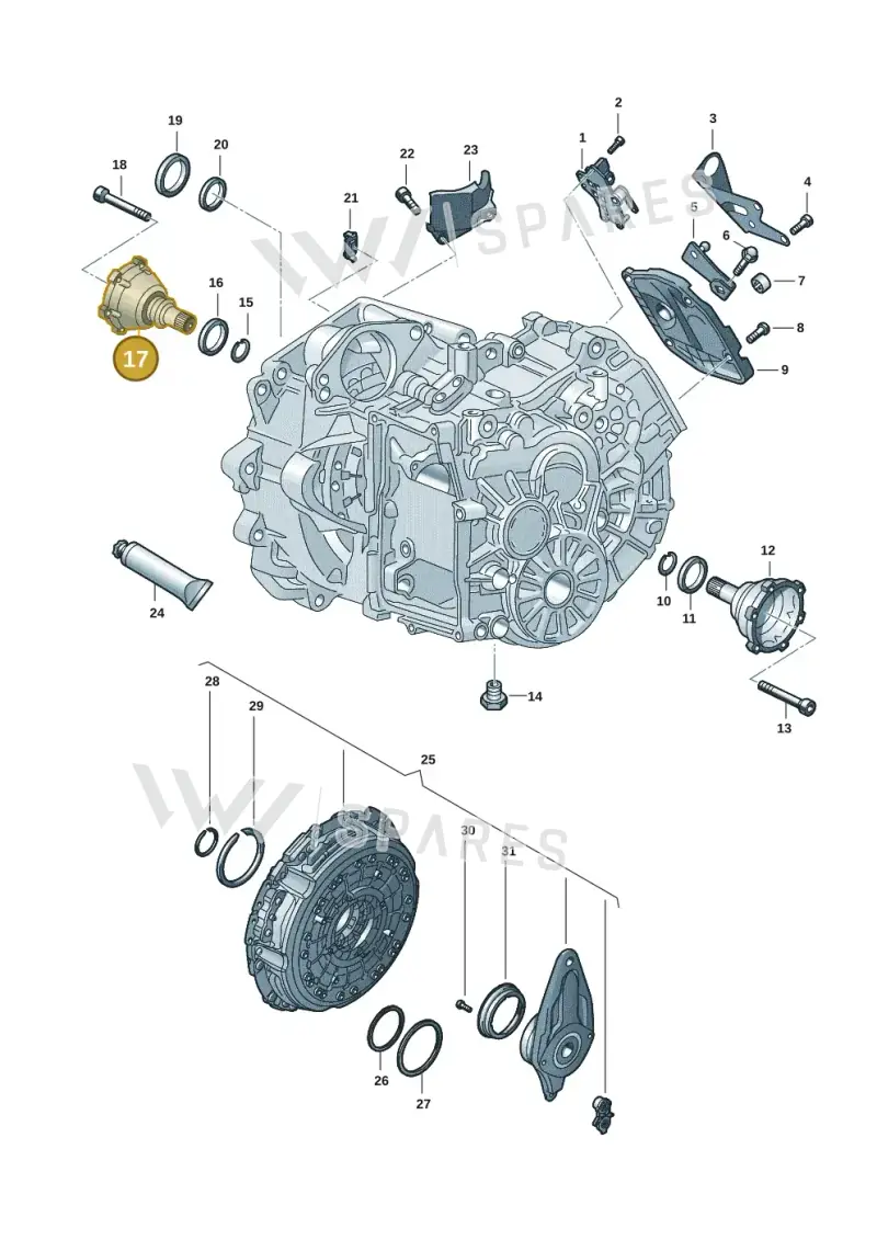 0AM409344C — Audi A3 Sportback (2019-2021) diagram 596300151, position 17