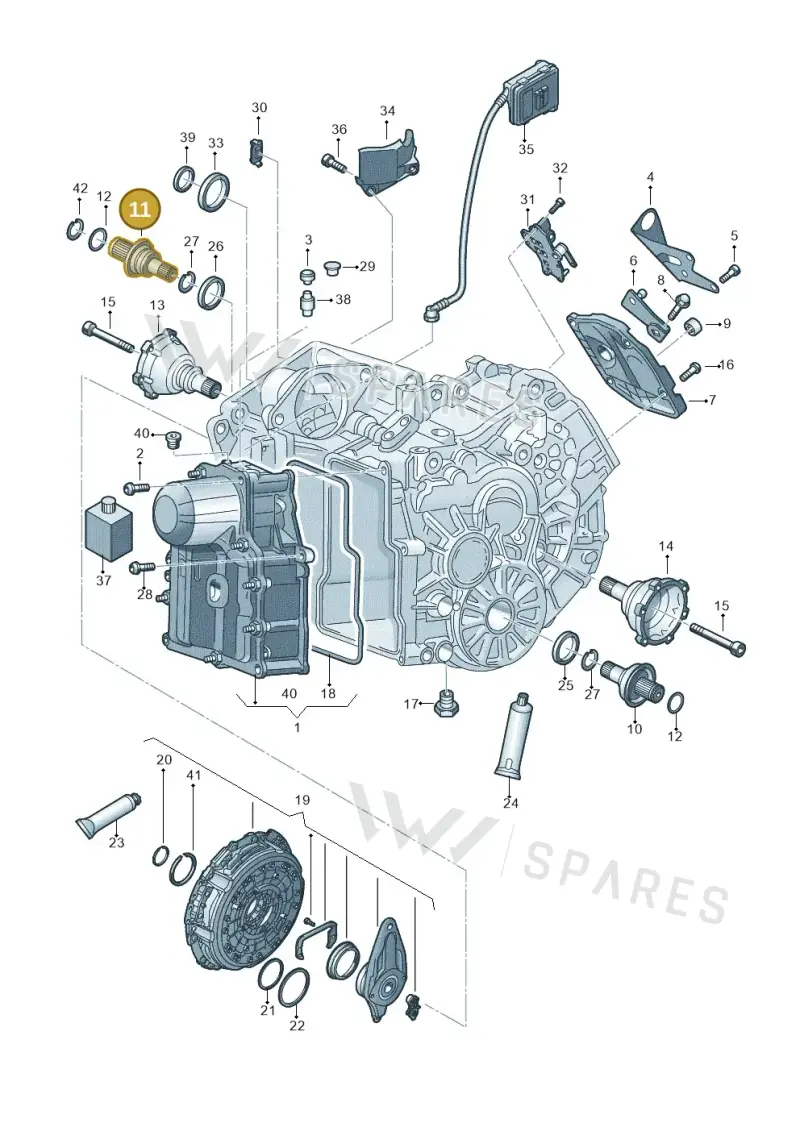 0AM409345C — Audi A1 sportback 1.0 (2018-) diagram 592321500, position 11