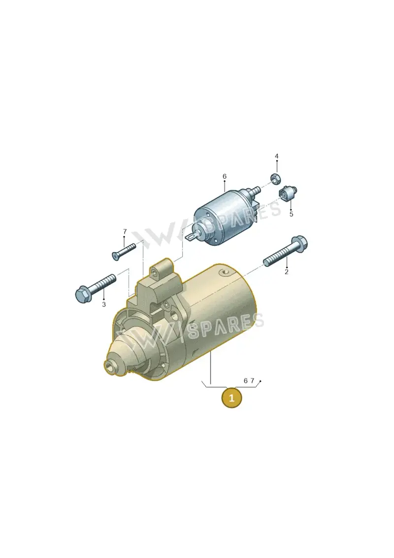 0AM911023TX — Audi A1 Sportback (2014-2018) diagram 736911100, position 1