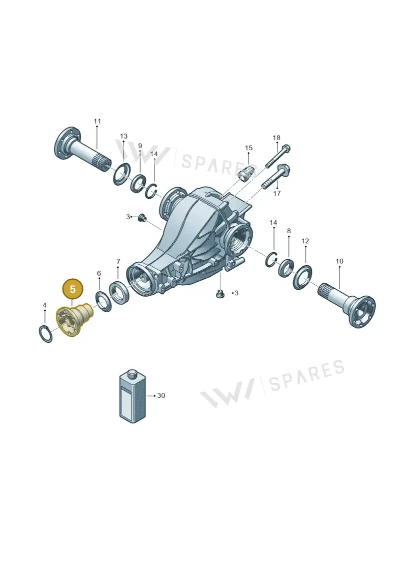 0AR525389F — Audi A7 Sportback (2014-2018) diagram 473525250, position 5
