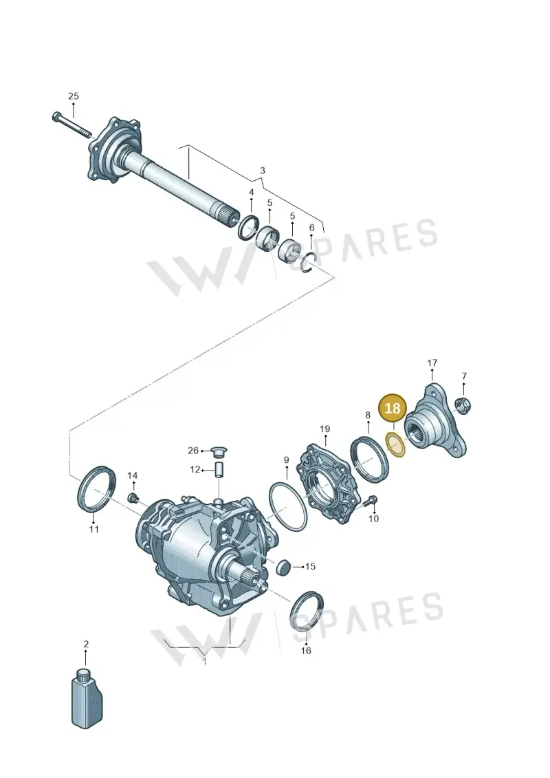 0AV498114 — Audi Q3 quattro (2018-2019) diagram 884409103, position 18