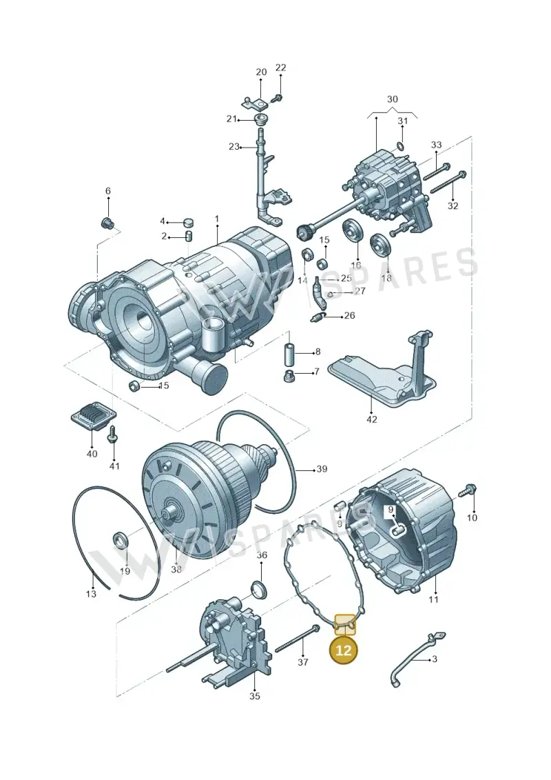 0AW301475B — Audi A4L 2.0 (2008-2012) diagram 669321060, position 12