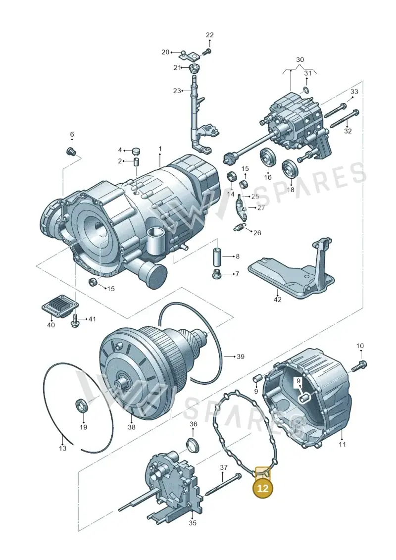 0AW301475B — Audi A5 Sportback (2011-2017) diagram 620321600, position 12
