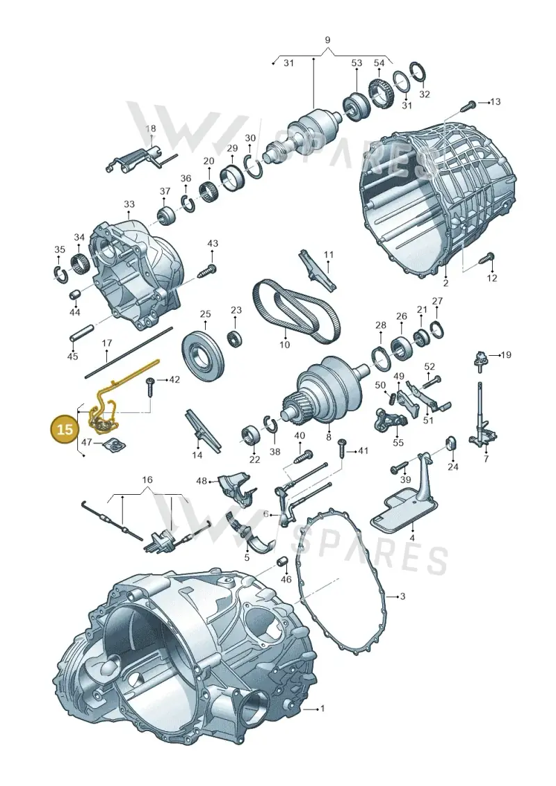 0AW301520J — Audi A5 Sportback (2011-2017) diagram 636331100, position 15
