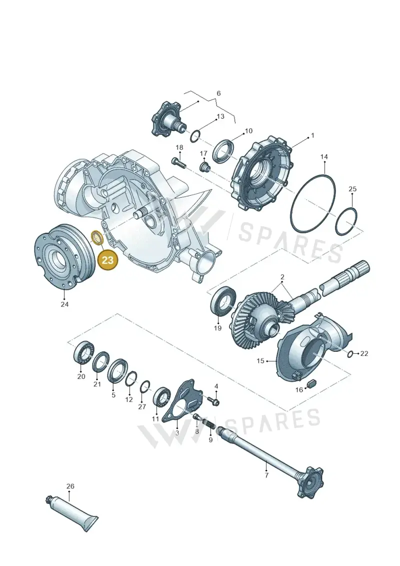 0AW311113 — Audi A5 Sportback (2011-2017) diagram 620409550, position 23