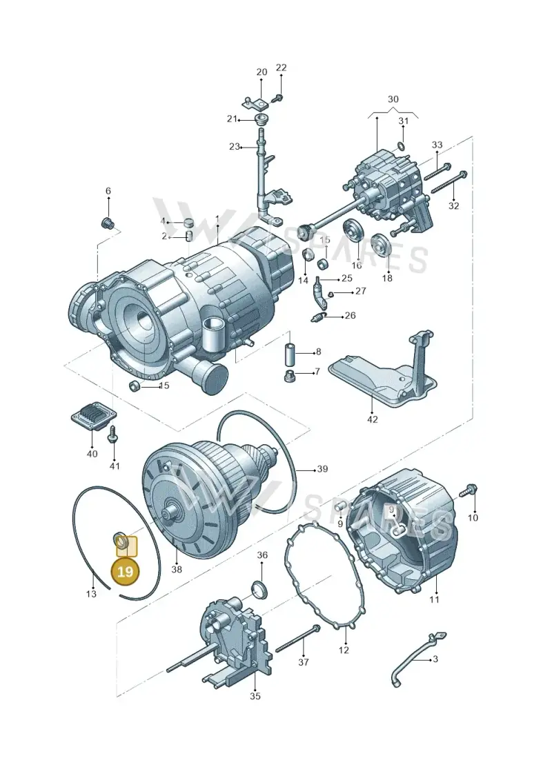 0AW311113 — Audi A4L 2.0 (2008-2012) diagram 669321060, position 19