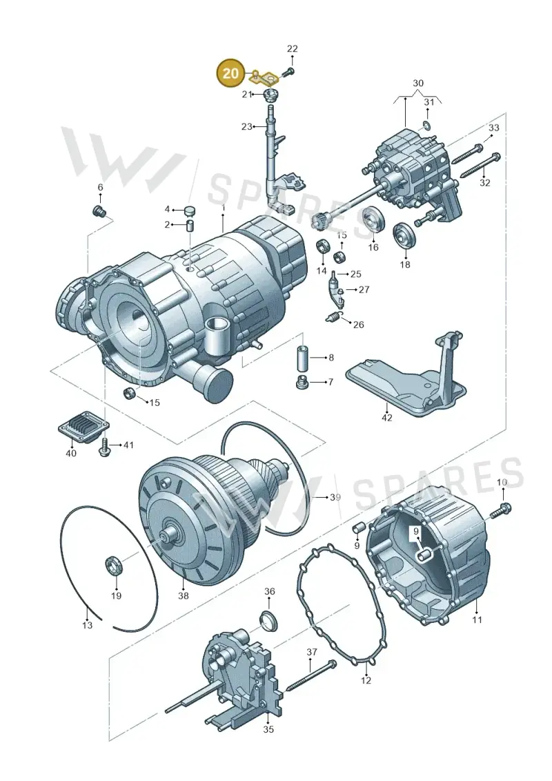 0AW321171B — Audi A5 Sportback (2011-2017) diagram 620321600, position 20