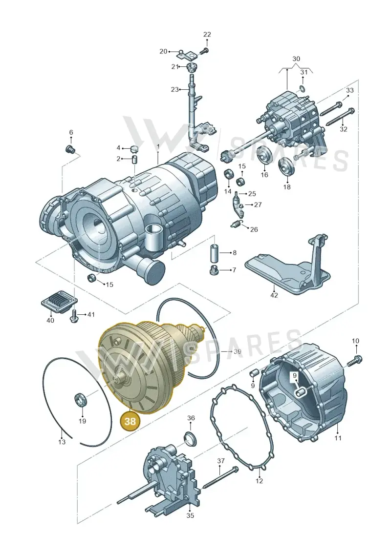 0AW323911AR — Audi A4 av. 2.0 tdi (2011-2015) diagram 620321600, position 38