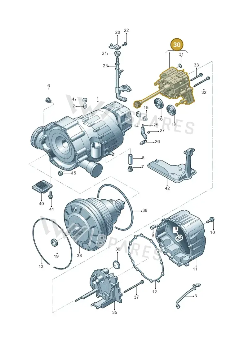 0AW325031S — Audi A4L 2.0 (2008-2012) diagram 669321060, position 30