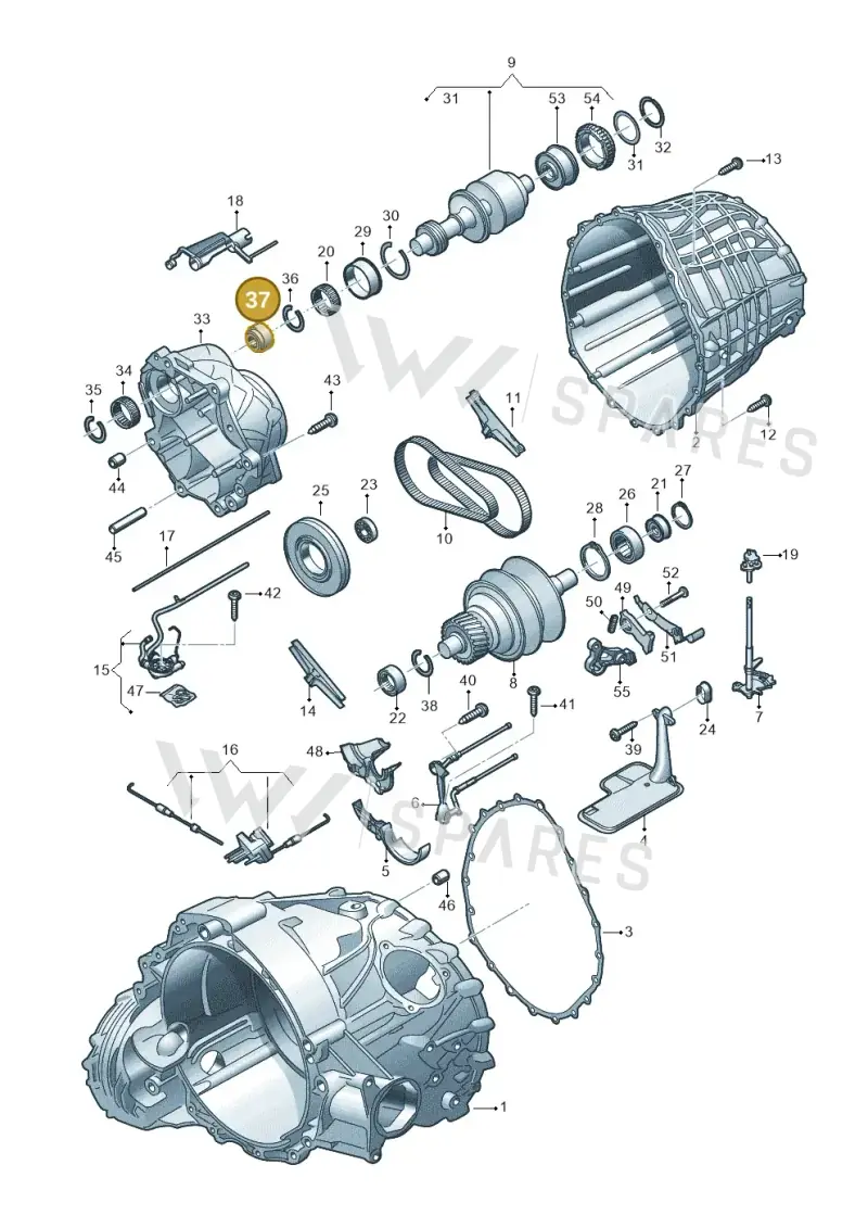 0AW331139B — Audi A5 Sportback (2011-2017) diagram 636331100, position 37